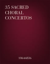 35 Sacred Choral Concertos SATB Vocal Score cover